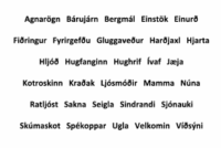 Skrýtin og skemmtileg orð