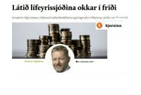 Látið lífeyrissjóðina okkar í friði