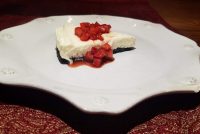 Ostakaka með balsamedikberjum!