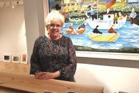Hóf myndlistarferil þegar hún fór á eftirlaun