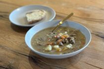 Vetrarsúpa og þeytt smjör á brauðið